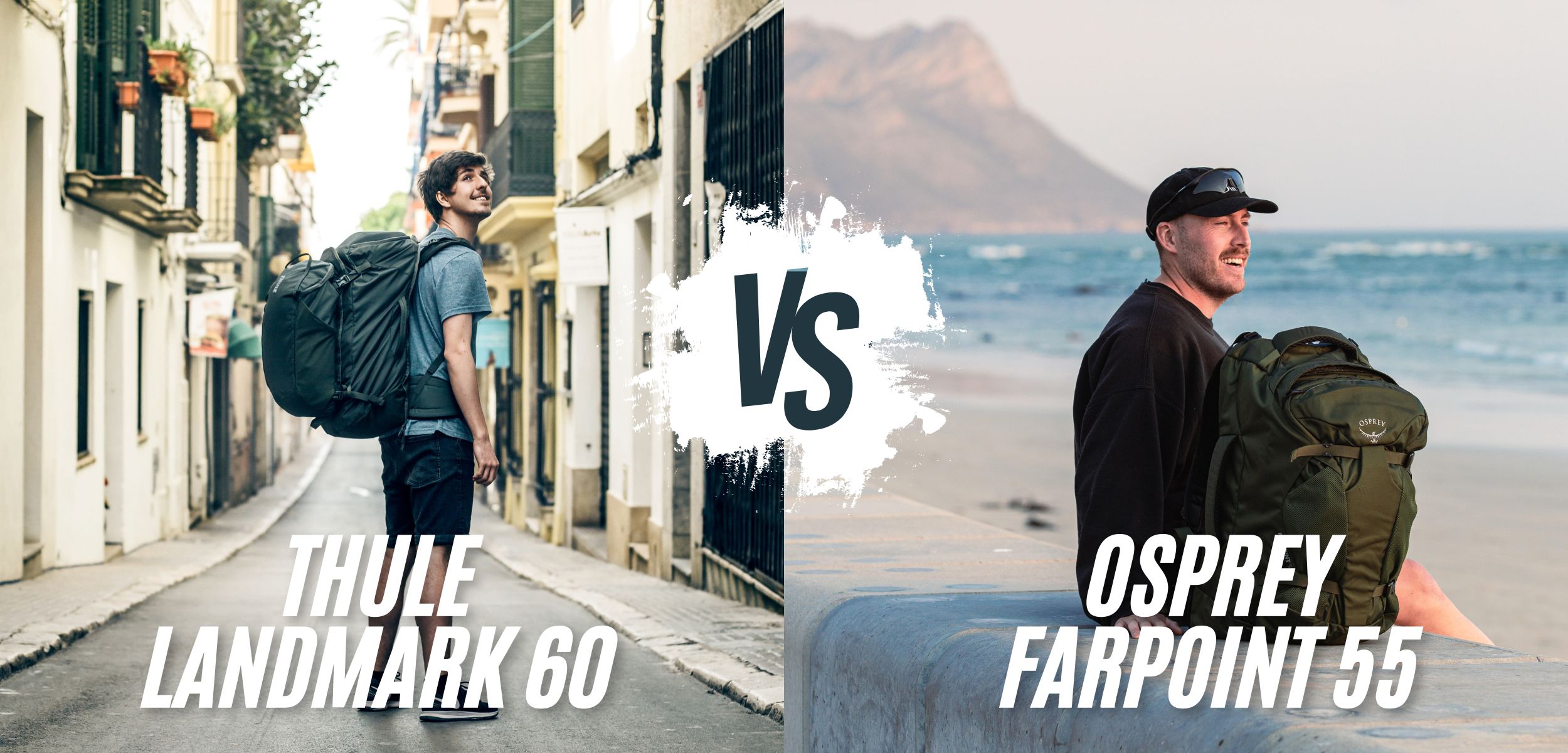 Plecak podróżny Thule Lnadmark 60 vs plecak podróżny Osprey Farpoint 55